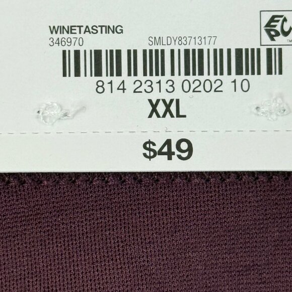 Liz Claiborne Women's Audra Wine Straight Leg Pull-on Stretch Pants Size XXL NWT - Picture 5 of 11
